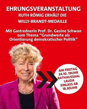 SPD ehrt Frau Ruth Römig